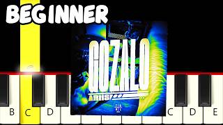 Gozalo Phonk - Fast and Slow (Easy) Piano Tutorial (Melody only) - Beginner