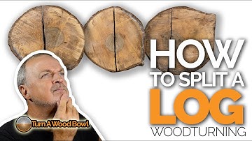 How To Split A Log — Wood Bowl Turning Blank Video