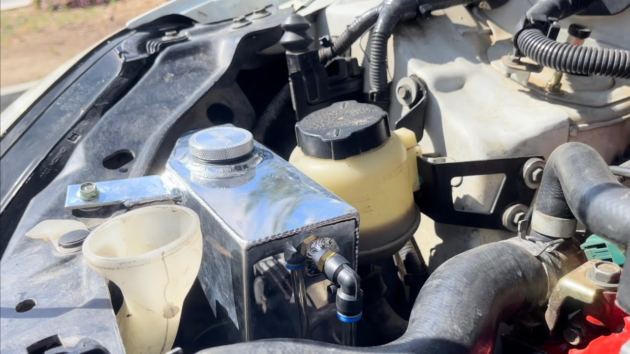 Weapon-R aluminum coolant tank install