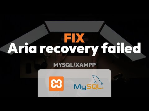 Fix "Aria Recovery Failed" Error in XAMPP/MySQL