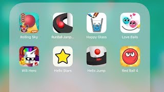 Hello Star, Red Ball 4, Will Hero, Happy Glass, Rolling Sky, Helix Jump screenshot 4