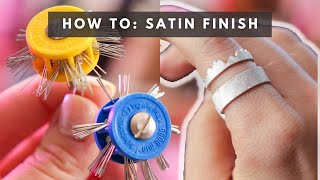 How to get a SATIN FINISH on metal with one simple trick!