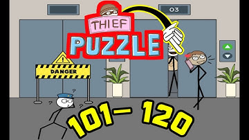 Thief Puzzle(WEEGOON)-Funny Stickman Brain Puzzle Game-Levels 101-200 Android Gameplay #thiefpuzzle