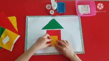 Tạo Hình: Xé dán ngôi nhà 3 - 4 tuổi