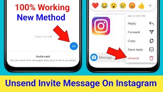 How to Unsend Invite Message On Instagram 2024 | Instagram Invite Message Delete |Invite Sent Delete