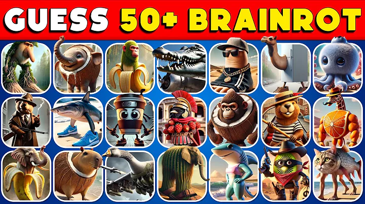 Guess Italian Brainrot Animals In 5 Seconds | Top 50+ Brainrot Animals 🧠🐘🦈💫