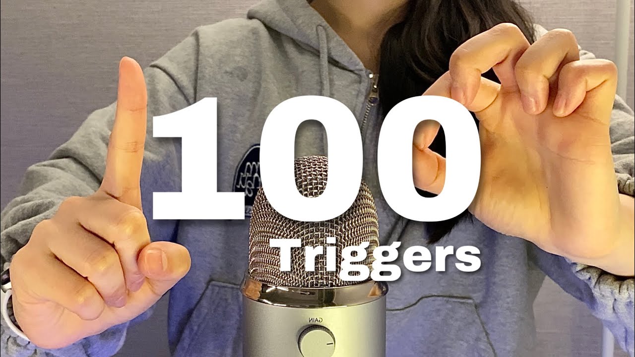 ASMR 4분 안에 100가지 빠른 트리거 Fast triggers