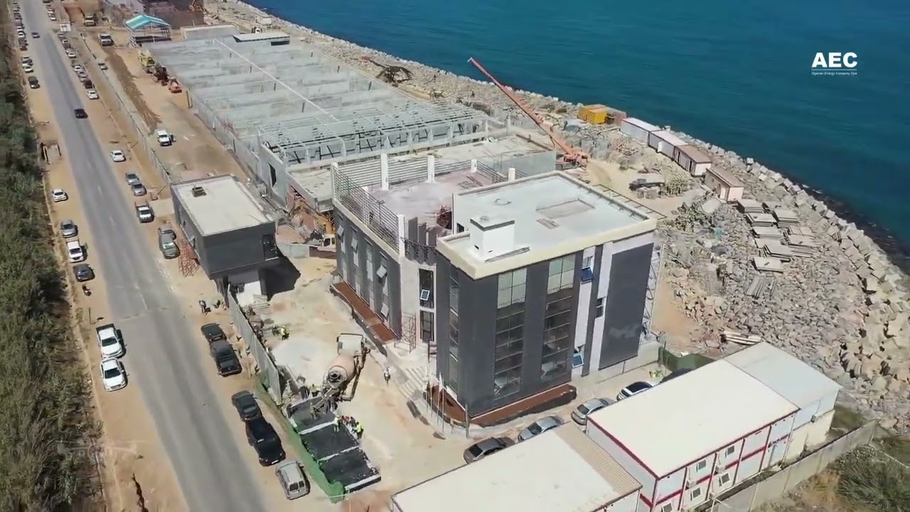 آخر احداثيات سير أشغال مشروع محطة تحلية مياه البحر في ولاية تيبازة فوكة 2