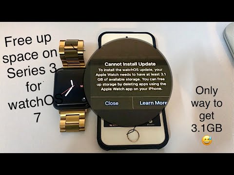 Apple watch Series 3 - WatchOS 7 / 8 - Cannot install update - How to Free up space? hqdefault