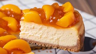 Este cheesecake cremoso de pêssego vai explodir sua mente!