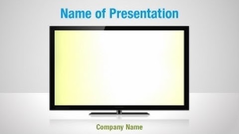 Plasma LCD TV PowerPoint Video Template Backgrounds - DigitalOfficePro #01249V