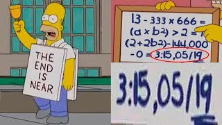 LA SINIESTRA PREDICCIÓN DE LOS SIMPSONS ANUNCIA EL JUICIO FINAL EL 19 DE MAYO DE 2019?