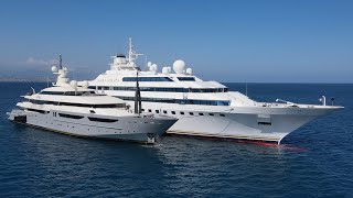 Il reçoit son nouveau mega yacht pour l'été! (FR + english subtitles)