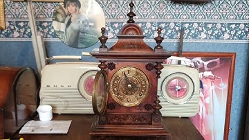 ANTIQUE STRIKING BRACKET CLOCK