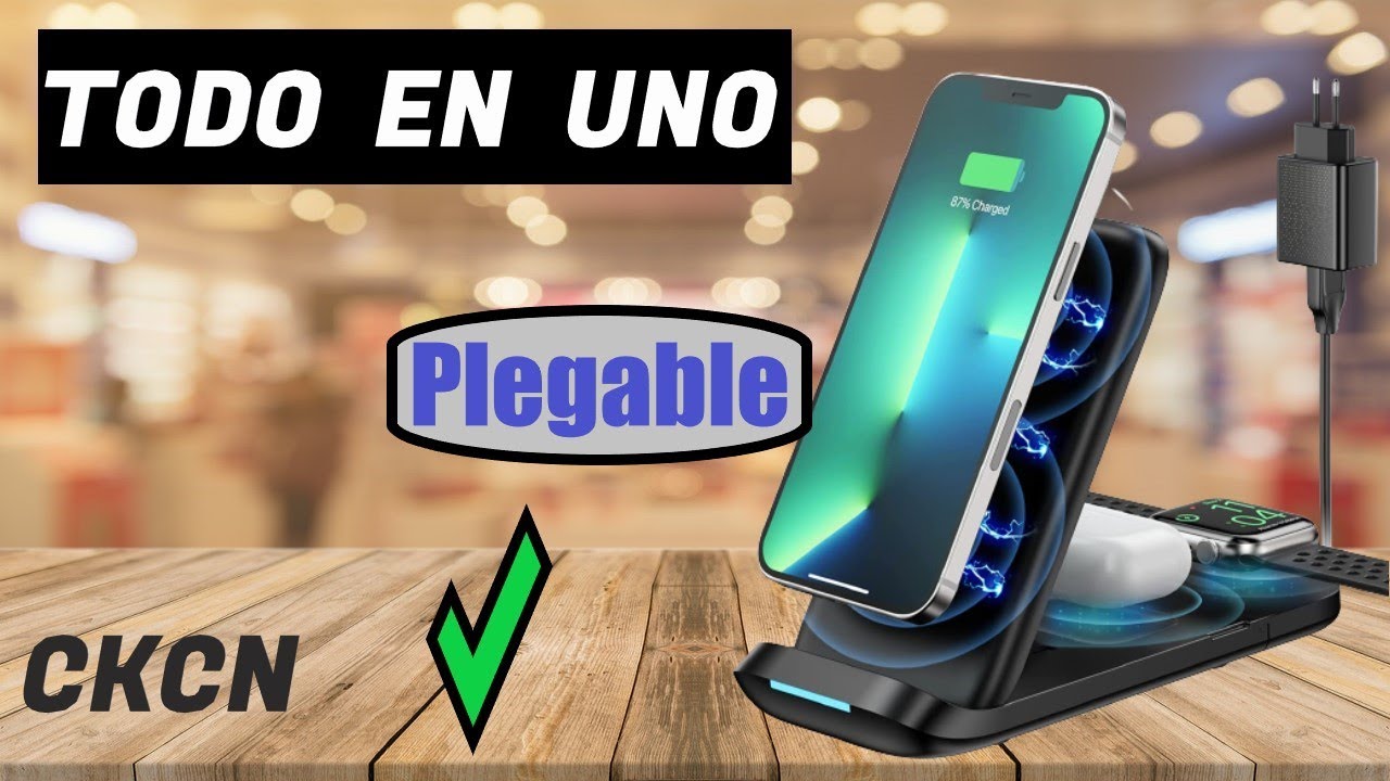 BASE DE CARGA INALAMBRICA PARA MOVIL, RELOJ Y AIRPODS DE JMSGROUP CKCN 