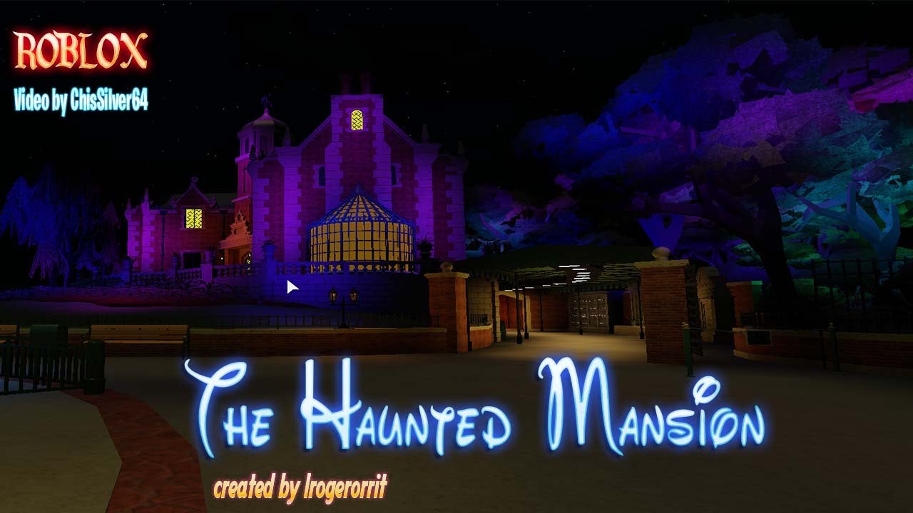 Roblox Disney World Attractions The Haunted Mansion Youtube - haunted mansion in roblox disney ride youtube