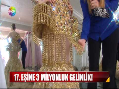 3 milyon liralık gelinlik!