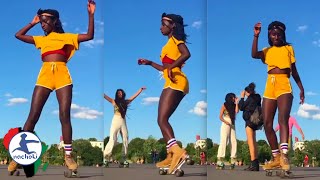 African Skating Goddess Goes Viral with Killer African Dance Moves