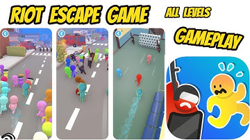 Riot Escape Game Gameplay All Levels Complete Gameplay Walkthrough  (Android-iOS)