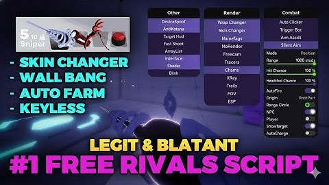 Best Free Rivals Script | Blatant, Legit - WallBang, RageBot, Skin Changer Etc