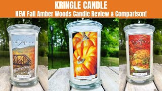 KRINGLE CANDLE NEW Fall Amber Woods Candle Review Comparison