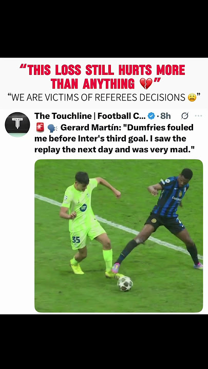 Referees decisions 😤 | BARCA VS INTER #fcbarcelona #championsleague #barcafans #viral #trendingnow