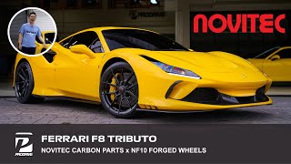 FERRARI F8 Tributo x ชุดแต่งคาร์บอน NOVITEC Carbon Parts x ล้อฟอร์จ NF10 FORGED WHEELS เฟอรารี่