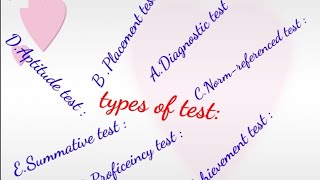 what is test ?types of test ?