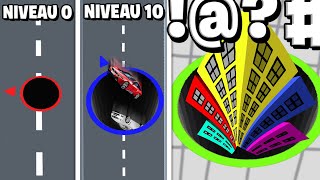 MON PLUS GRAND TROU NOIR DÉTRUIT LE MONDE !! (Hole.io)