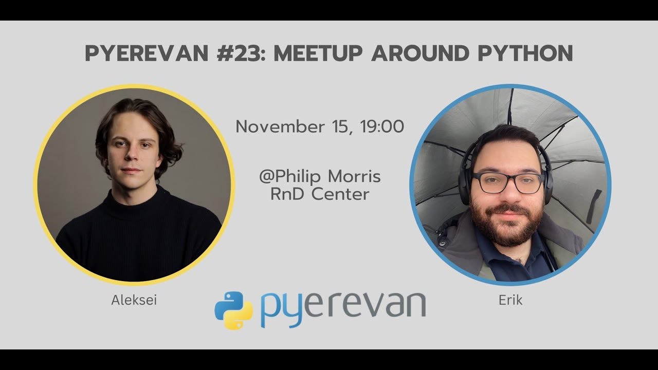 PYerevan #23: Meetup around Python - YouTube