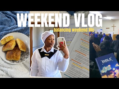 SPEND A WEEKEND WITH ME | Studying + church + self-discipline
