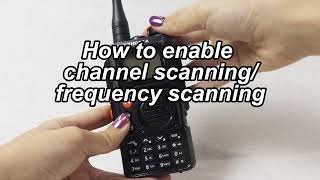 How to enable channel scanning/frequency scanning
How to enable channel scanning/frequency scanning How to enable channel scanning/frequency scanning