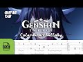 【GUITAR TAB】GENSHIN IMPACT - COLUMBINA'S LULLABY | FINGERSTYLE GUITAR TUTORIAL
