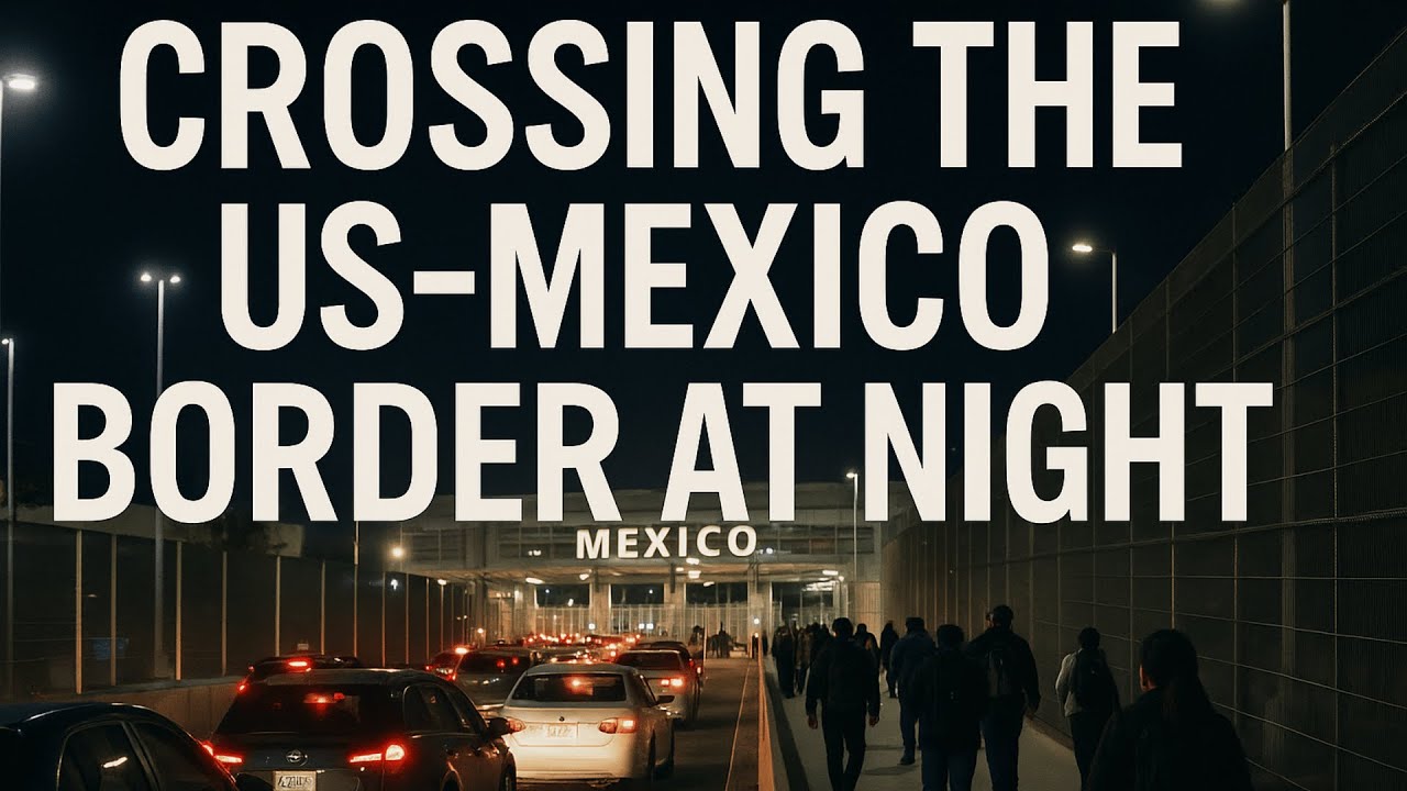 Пересечение международной границы США и Мексики (Сан-Исидро) ночью: каково это на самом деле посл...
