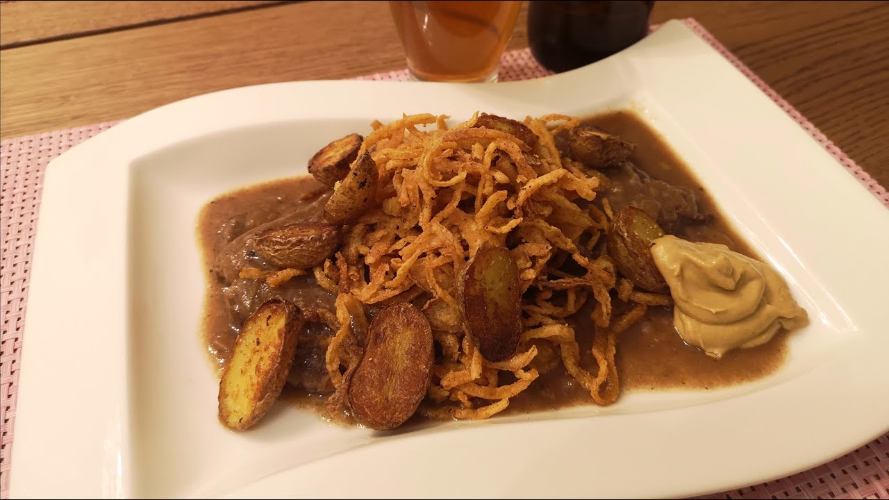 Kochen zuhause. Profiküche, gewürzt mit Herz & guter Laune. (Heute:Zwiebelrostbraten/ Lieferservice)