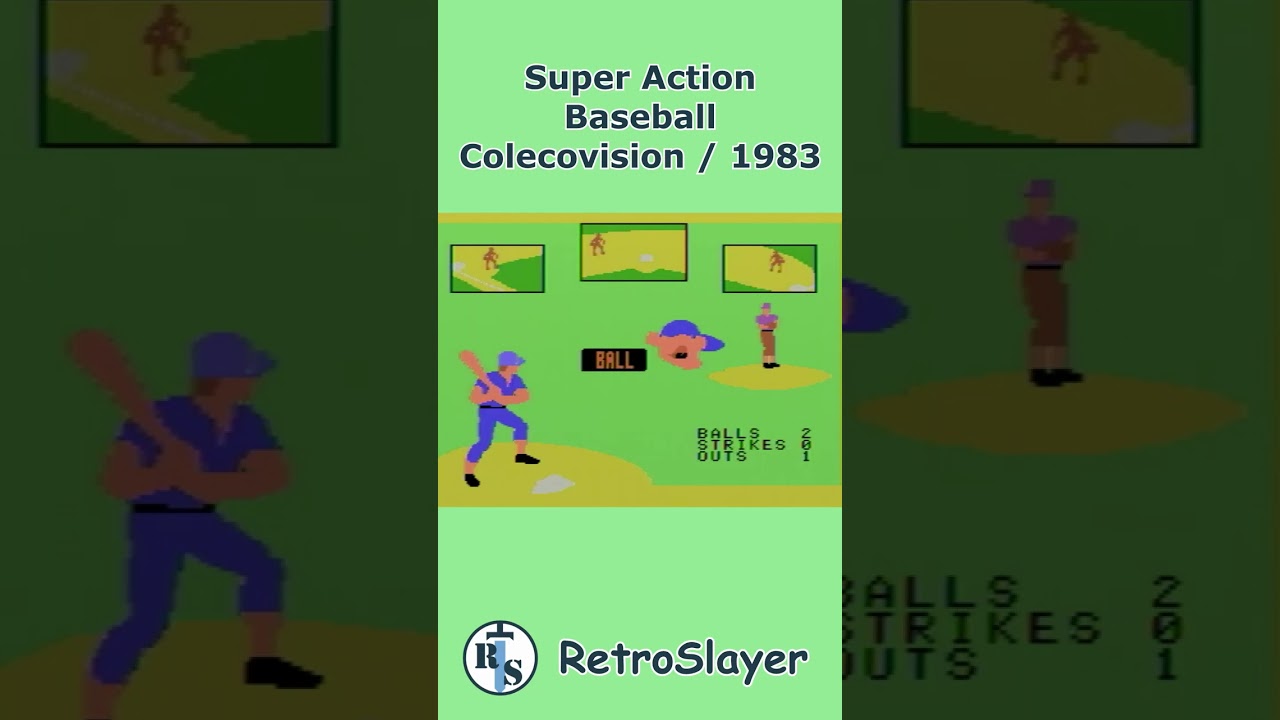Super Action Baseball Gameplay Colecovision