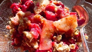 How to Make Cranberry Apple Crisp
