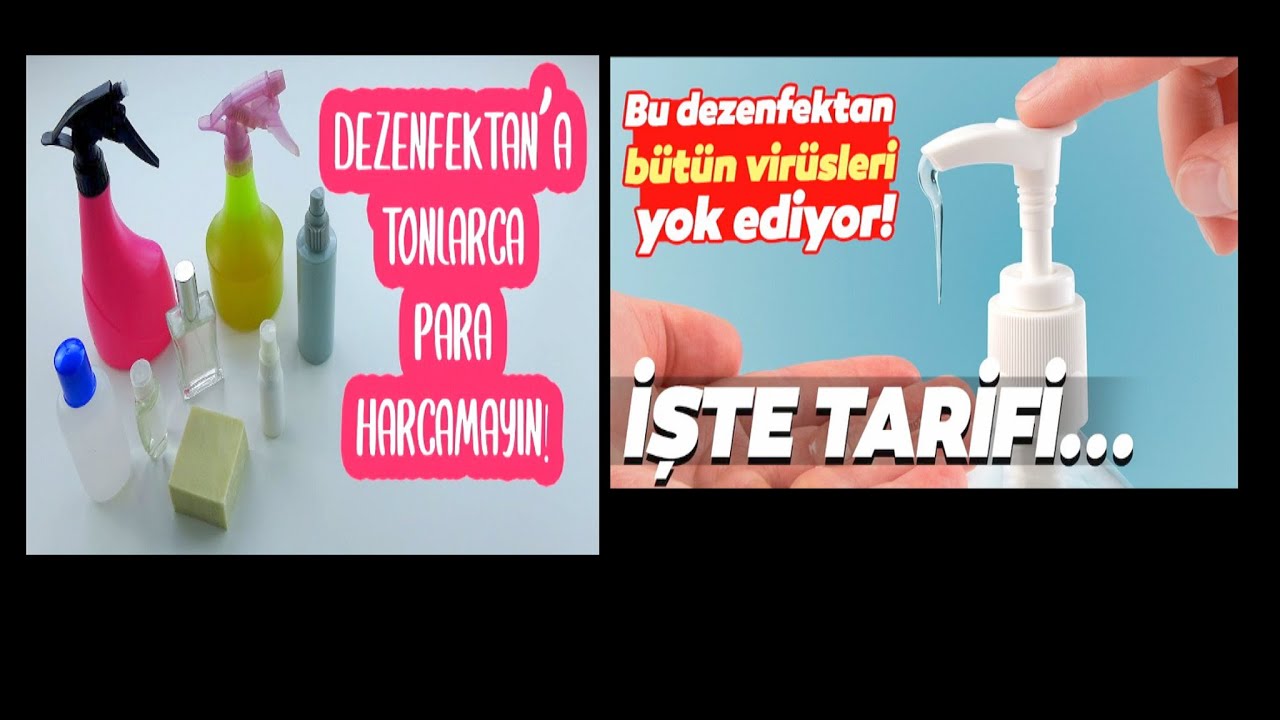 EV TEMİZLİĞİ İÇİN DEZENFEKTAN TARİFİ EVDE DEZENFEKTAN NASIL YAPILIR !!!
