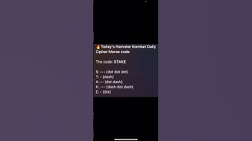 Daily cipher and Daily combo for Today on Hamster Kombat  #airdrop #hamsterkombat #ciphercodes
