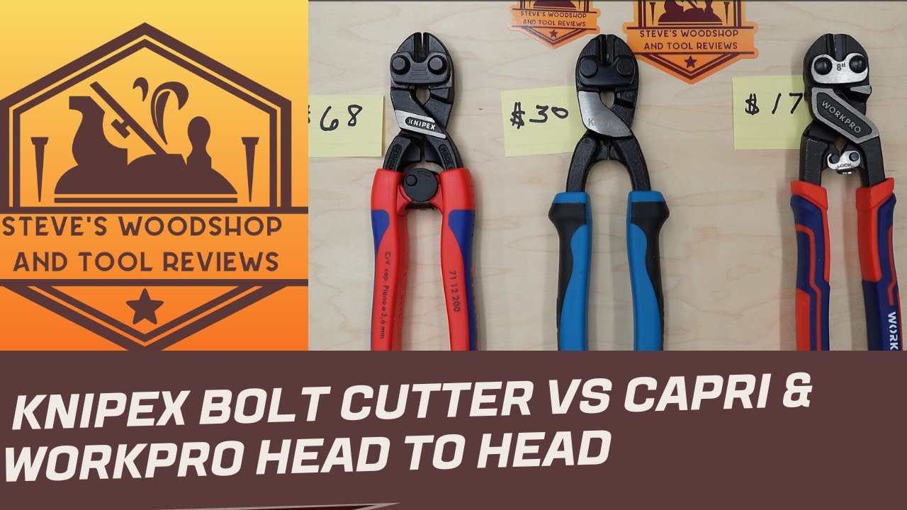 Knipex mini bolt cutter vs Capri & Workpro head to head