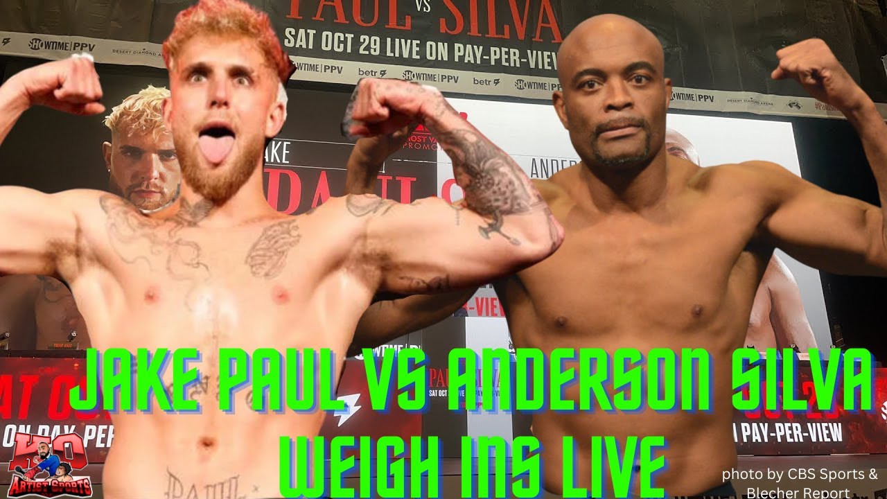 WEIGH INS LIVE Jake Paul shredded Anderson Silva ripped!