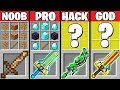 Minecraft Battle: SUPER SWORD CRAFTING CHALLENGE - NOOB vs PRO vs HACKER vs GOD Minecraft Animation