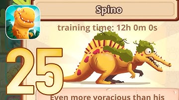 Dino Bash: Gameplay Walkthrough Part 25 - Spino! (iOS, Android)