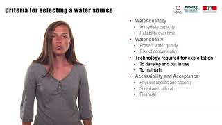3.2 Water source selection