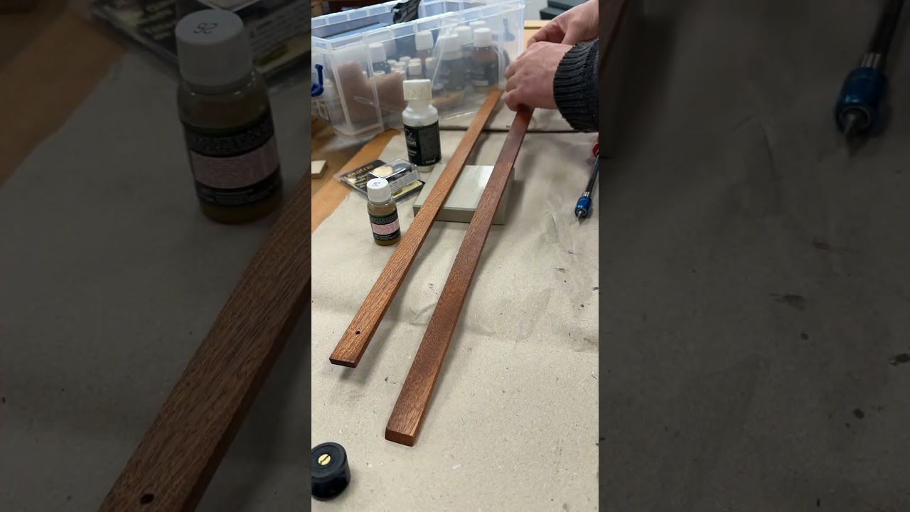 Making two sets of pinch rods, large and small. 