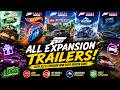 ALL EXPANSION RELEASE TRAILERS in all FORZA HORIZON games 📸