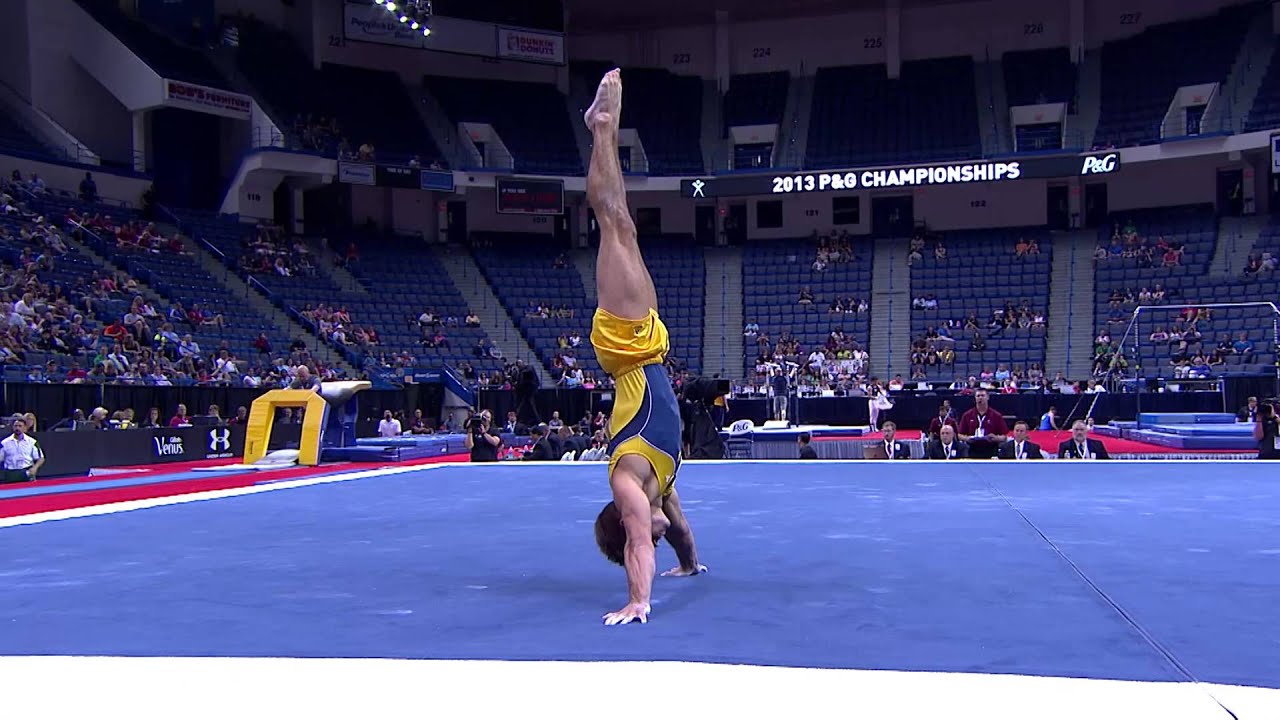 Sam Mikulak - Floor Exercise - P&G Championships - Men - Day 2 - YouTube