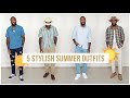 5 Stylish Summer Outfits | Linen & Lightweight Outfits | Men's Fashion