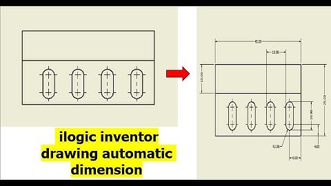 ilogic inventor drawing automatic dimension