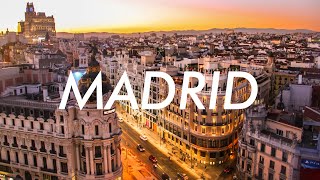 Madrid, Spain from above: 1 Hour of Beautiful Aerial Drone Stock Footage in 4K